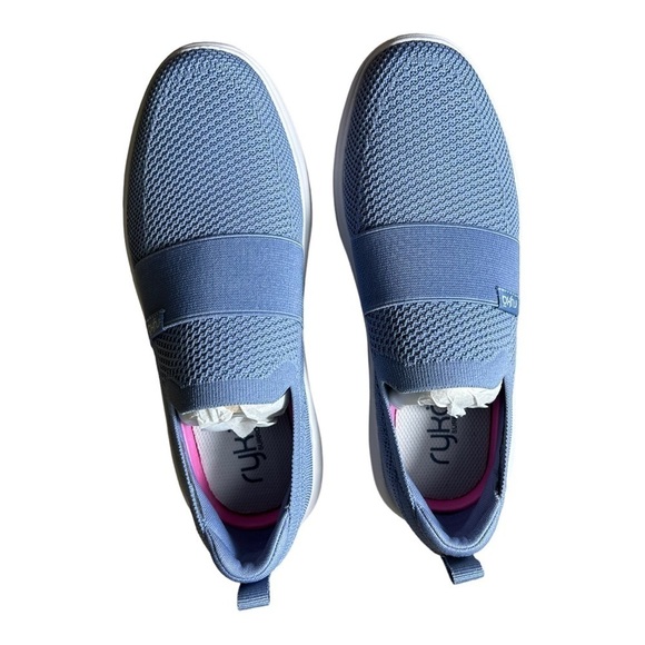Ryka Astrid Knit Slip-On Sneaker (in tempst blue) - Picture 3 of 13